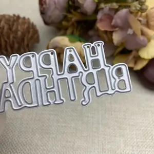 Happy Birthday Metal Cutting Mold, Carbon Steel Craft Template for Scrapbooking & Card Making, Suitable for Beginners and Advanced Users