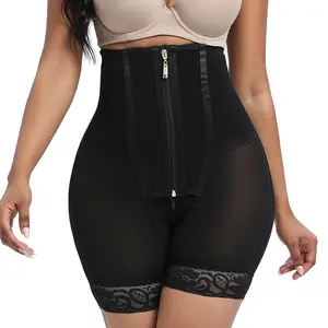 Explorinox High Waist Shapewear with Zipper & Button Closure Tummy Control Hip Lifting Body Shaping Pants Compression Breathable Postpartum & Daily Firming Underwear