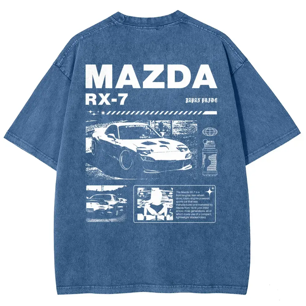 [KM 100%cotton]90s JDM Legend RX-7 Vintage Tee 90s Graphic Tees Men's t Shirts Graphic Tee t Shirts Funny Graphic Tee Good Graphic Tees Men's Graphic Tees Streetwear Outfits Men Vacation Outfits Oversized Tshirt Men Soft Seamless