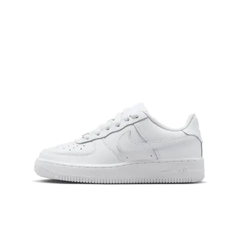 NIKE Air Force 1 LE Big Kids' Low Top Leather-Synthetic Athletic Trainers - Laces, Air Cushioning, Slip Resistant Rubber Circular Tread, Heritage Design, Round Toe, Casual Trendy, Style Fv5951-111