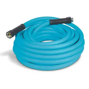 Aqua Joe 50' Professional Grade Garden Hose with Dual Swivel Grips, AJPGH50-PRO