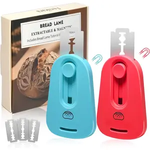 2 count Upgraded  Sourdough Scoring Tool & Versatile Bread Scoring Tool- Professional Bread Lame for Sourdough Bread baking & Bread Making Tools - Scoring Patterns booklet &