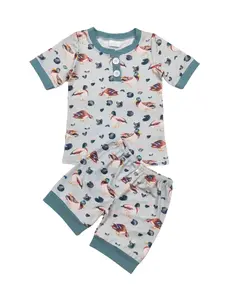 duck Print short sleeve Boys sets
