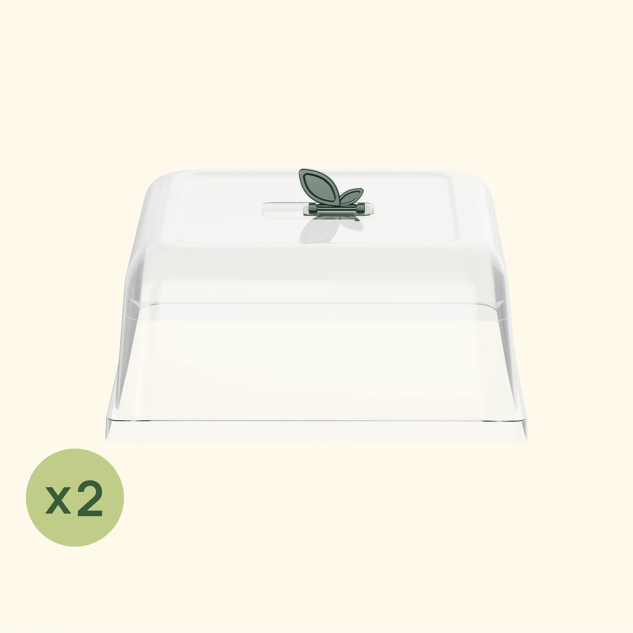 Vego Garden Seedling Humidity Dome 10" x 10" with Built-in Vents for Precise Airflow Control and Reusable Design Plant Care Humidifying Dome