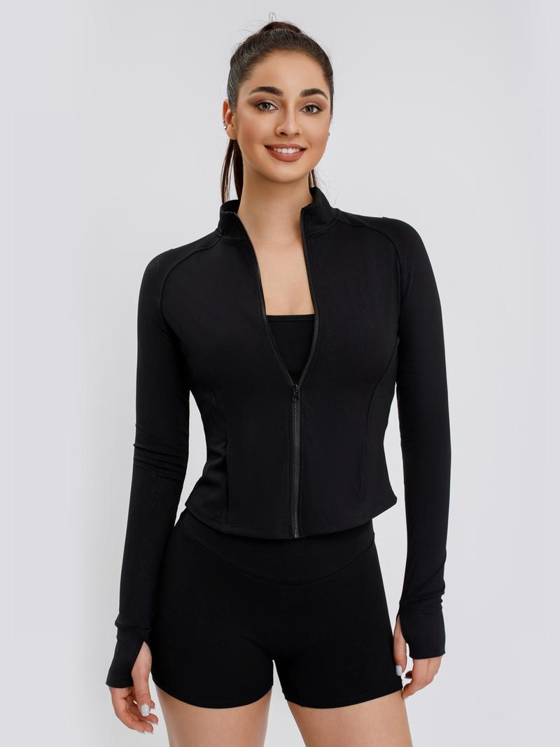 S&W Women's Yoga 3-Piece Set - Biker Short, Tank Top, Jacket with Zipper - Tie-Dye in Apricot Blue & Black - High-Rise Collar, 4-Way Stretch S&W Women's Yoga 3-Piece Set - Biker Short, Tank Top, Jacket with Zipper - Tie-Dye in Apricot Blue & Black - High-Rise Collar, 4-Way Stretch