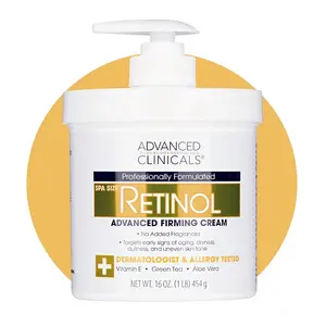 Advanced Clinicals – Retinol Body & Face Lotion, Visible Anti‑Aging for Fine Lines, Wrinkles & Crepey Dry Skin, 16 oz – Advanced Clinicals