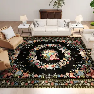 MUGORN Boho Decorative Fluffy Area Rug - Machine Washable, Non-Slip, Stain Resistant, High-Density Indoor Carpet (Multi-Size, Mother's Day Gift Option) for Living Room, Bedroom, Decorative Fluffy Rug, Machine Washable Rug
