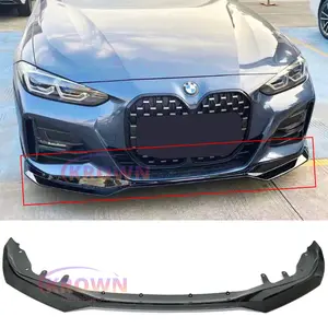FITS 2021-2026 BMW G22 G23 430i M440i MP STYLE GLOSS BLACK FRONT BUMPER LIP CHIN SPLITTER