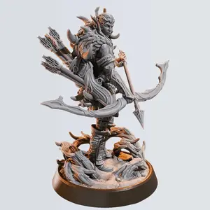 D&D DND Mini | Elf Ranger | 75 mm | Includes Character Background.