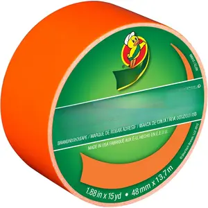 Brand 1265019 Color Duct Tape, Neon Orange, 1.88 Inches x 15 Yards, Single Roll
