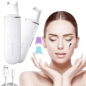 Scraping machine，high frequncy vibiation，Skin scrub, facial scrub, skin care scrub, deep facialcleansing tool，4 modes, skin scraper, stainless spatula，Portable Home Skin Care Tools，holiday gifts，for boys and girls Skin Care，holiday gift