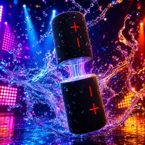 2 in 1 Magnetic Splittable Bluetooth Twin Speaker, SummerWins,Portable Waterproof Split Wireless Speaker Bluetooth with 20W Loud Stereo Sound, Wireless Pairing for Home, Outdoor or Travel,DealsForYouDays