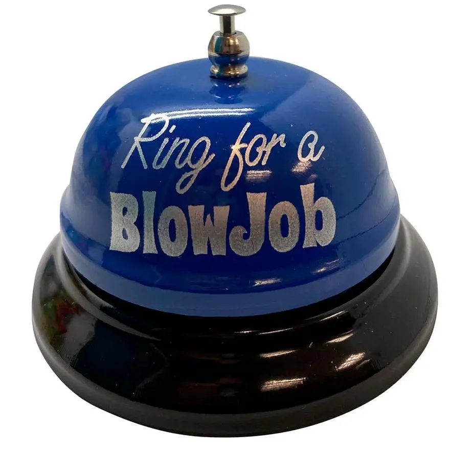 Ring for "Some Fun” Novelty Desk Bell – Funny Gag Gift Hand Bell Hilarious Gag Gift