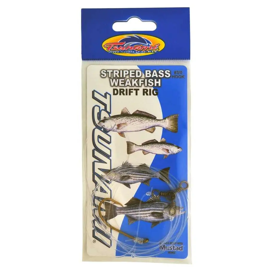Tsunami TS-47XX Striped Bass In-Line Circle Hook Rig w/ 3-Way