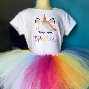 Personalized birthday shirts and tutus. Birthday outfits for any occasion. Any theme and character.
