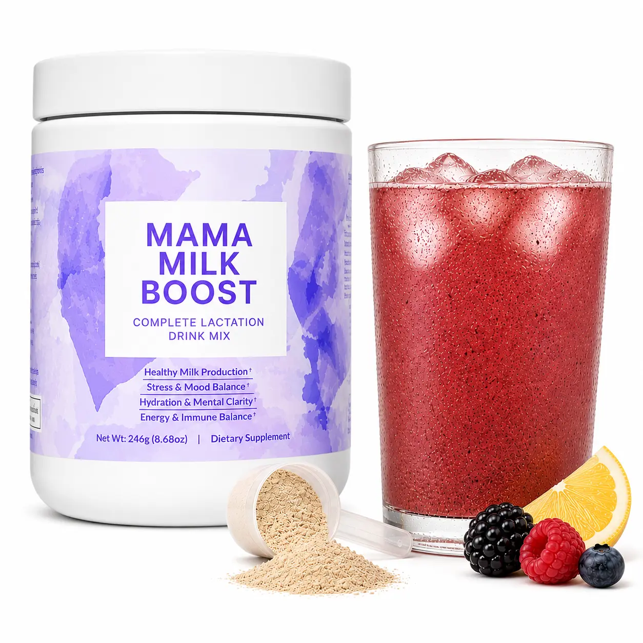 Mama Milk Boost - Complete Lactation Drink Mix Supplement