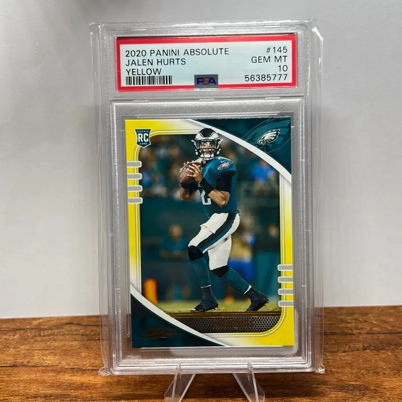 2020 Panini Absolute Jalen Hurts Yellow RC PSA GEM MT 10