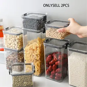 2pcs Large Stackable Sealed Spice Containers Set with Lids, Food Safety Storage Box, Detachable Spice Boxes, Multi-Purpose Kitchen Organizer
