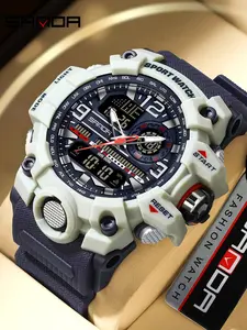 Men's Sportive Digital Watch, Fashionable with Alarm Mode, Sporty Waterproof Watch with Digital Display for Men, with Box, Modern Waterproof Watch