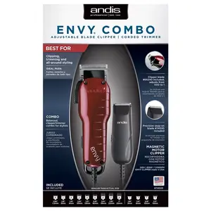 Andis Envy Combo Clipper & Trimmer Kit Professional Barber Set 74020