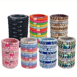 Thick Braided Hair Ties - Extra Strength Elastics for High Ponytails