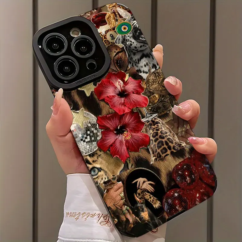 Luxury Leopard Print Shockproof Ultra-Thin Phone Case for iPhone 17/16/15/14/13/12/11/plus/pro Max, Dust-Proof and Stylish Gift