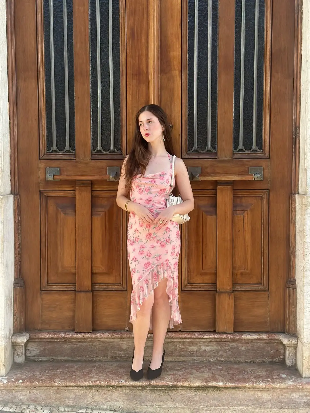 1930s mermaid dress Pink 1930s Rose Silk Mesh Mermaid Dress