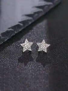 2Pcs Star Stud Earrings for Men – Hip Hop-Inspired Fashion, Safe for Sensitive Skin, Budget-Friendly, Ideal Gift for Him or Couples