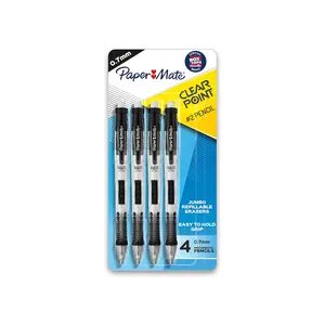 Mechanical Pencils 0.7mm, HB #2 Pencil Set, Art Supplies, Teacher Supplies, Sketching Pencils, Drafting Pencils, College School Supplies, Black Barrels, 4 Coun