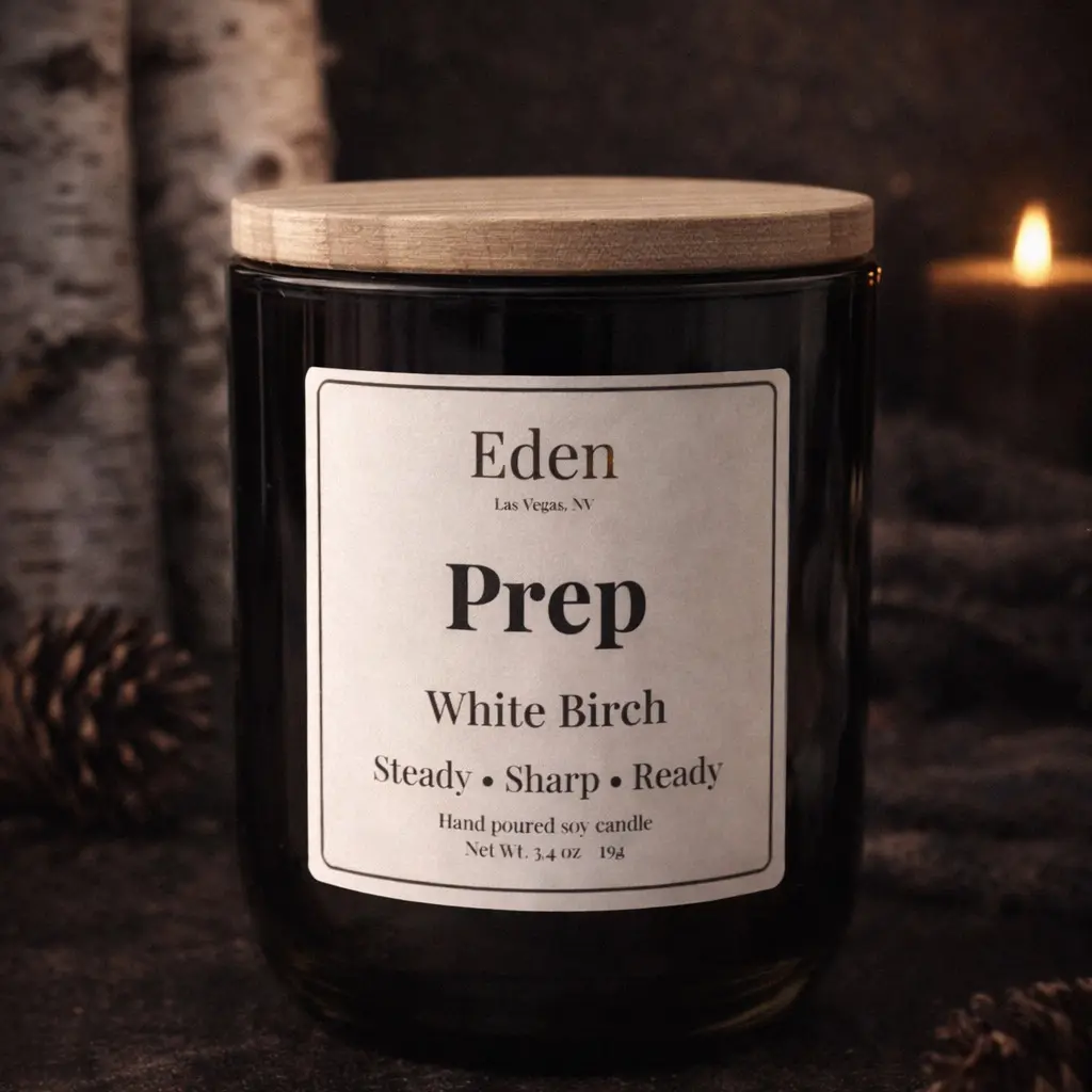 Eden "Prep" Candle - White Birch ( Focus and Mental Clarity)