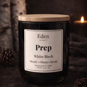 Eden "Prep" Candle - White Birch ( Focus and Mental Clarity)
