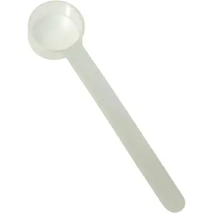 1 Teaspoon (1/3 Tbsp | 5 mL) Long Handle Plastic Measuring Spoon - Food Grade BPA-Free for Coffee, Protein, Pet Food, Spices, Grains, Dry Goods (Pack of 1)