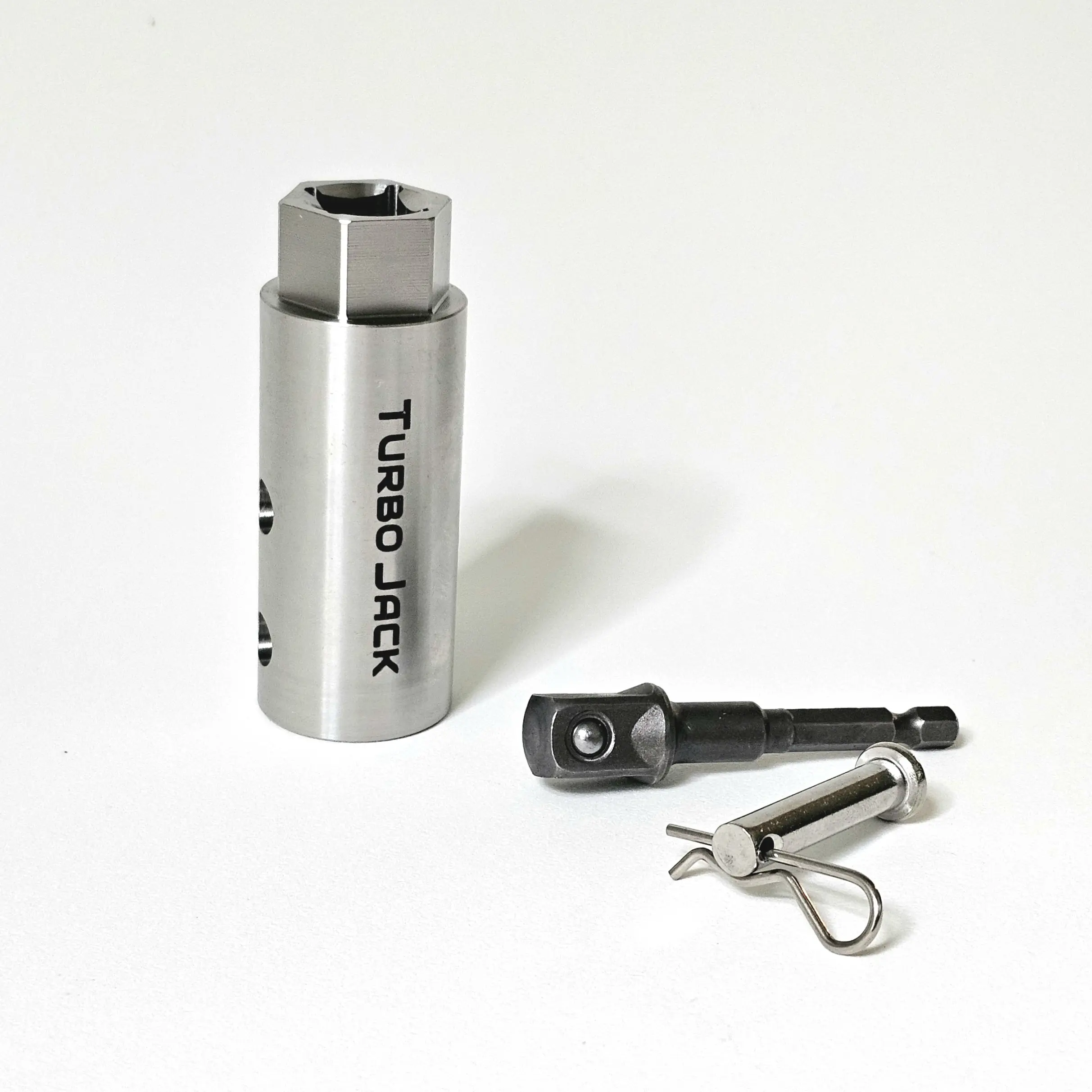 Turbo Jack Drill Adapter For Landing Gear Drill Jack Adapter Semi-truck, RV, Auto, Full Stainless Steel Trailer Jack Cordless Adapter