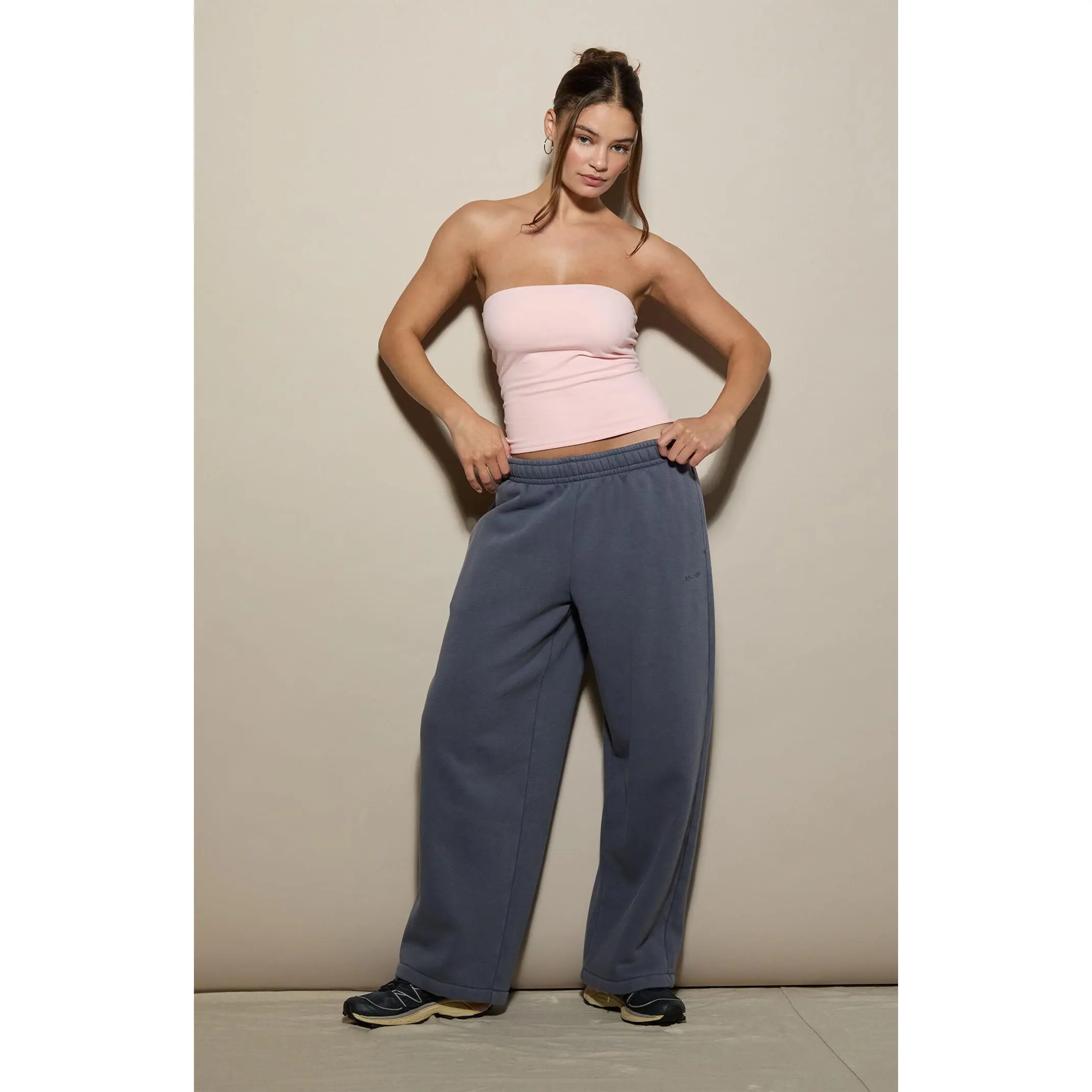 Pacsun Women's Blue Ultra Soft Fleece Ultra Baggy Sweatpants Pacsun Women's Blue Ultra Soft Fleece Ultra Baggy Sweatpants