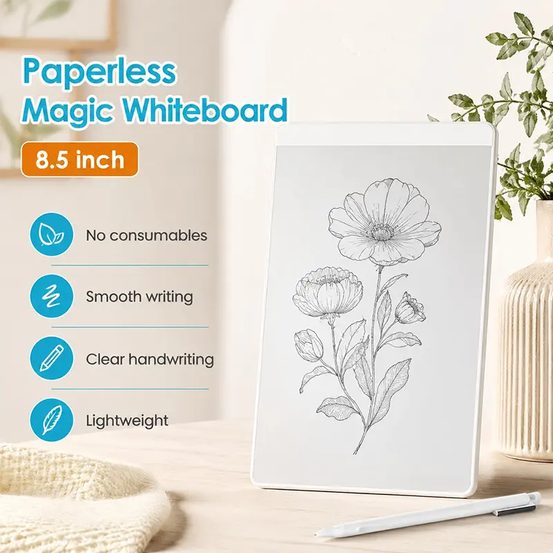 8.5-inch Classic Magnetic Dry-Erase Whiteboard – Perfect for Kids’ Drawing, Family Reminders & Eco-Friendly Reusable Magic Board! Ideal as a Birthday Gift to Help Kids Develop Hand-Eye Coordination