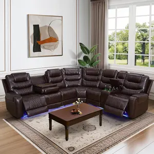 Deep Red Faux Leather 3-Piece Reclining Sofa Set - Auto-Adjusting, Cushion, Dark, Durable Indoor Living Room Furniture with Breathable Design, Soft Cushions, Sturdy Structure for Home, Auto-Adjusting Sofa Sets, Cushion Sofa Sets