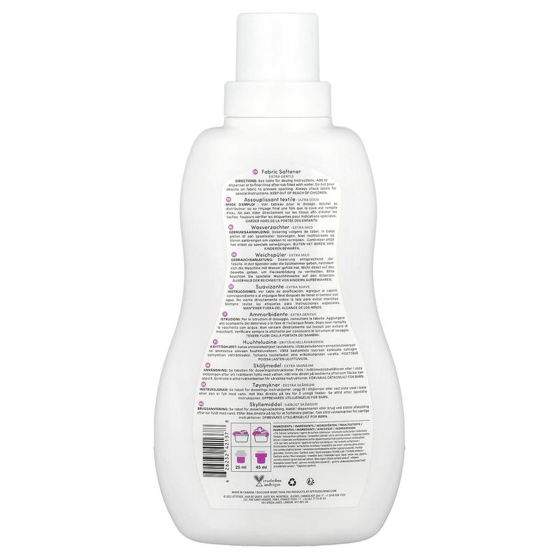 ATTITUDE Little Ones, Fabric Softener, Sweet Lullaby, 40 Loads, 33.8 fl oz (1 l)