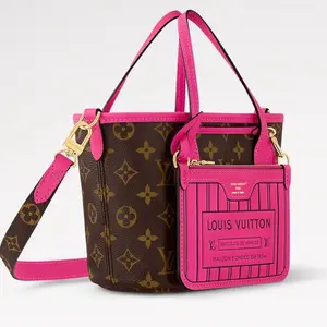 Pre-owned Louis Vuitton canvas Crossbody Bags Neverfull Bandoulière Inside Out BB