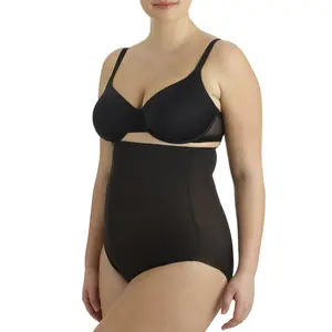 Naomi & Nicole Women's Plus Size Comfortable Firm Control High Waist Shaping Brief Shapewear