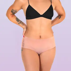 4pk - Lorals for Protection - Single-Use Latex Undies for STI Protection (Sheer Shorties) - Vanilla Scented - Seamless Stretchy Women's Panties