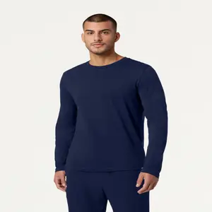 Regen Men’s Organic Cotton Underscrub – Slim Fit Crew Neck, Stretchy, Breathable & Moisture-Wicking Underscrub