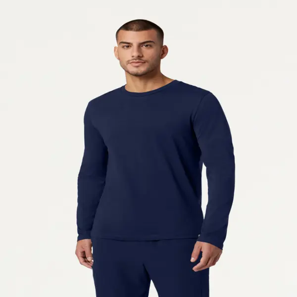 JAANUU Men's Regen Underscrub - Slim Fit Organic Cotton Crew Neck, Breathable and Moisture-Wicking Base Layer for Workwear, Sweat, Classic