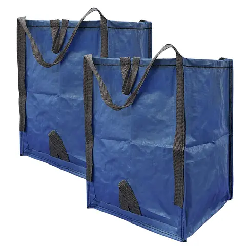 Large Heavy Duty Home Yard Moving Bags w/Handles 2-Pack Storage Tote Organizer