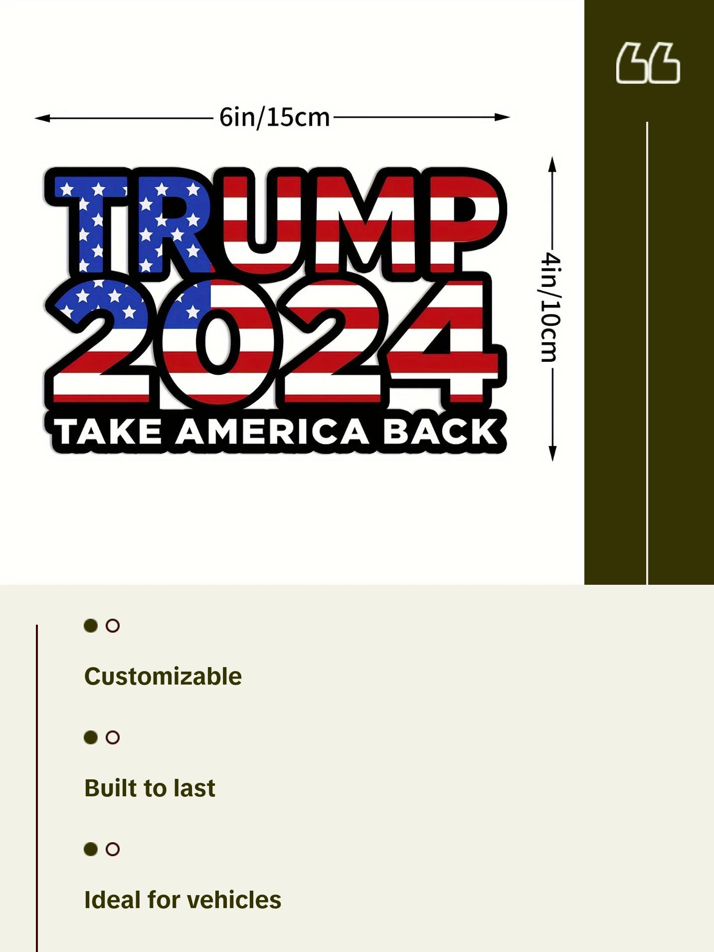 Waterproof Trump 2024 Stickers Decals