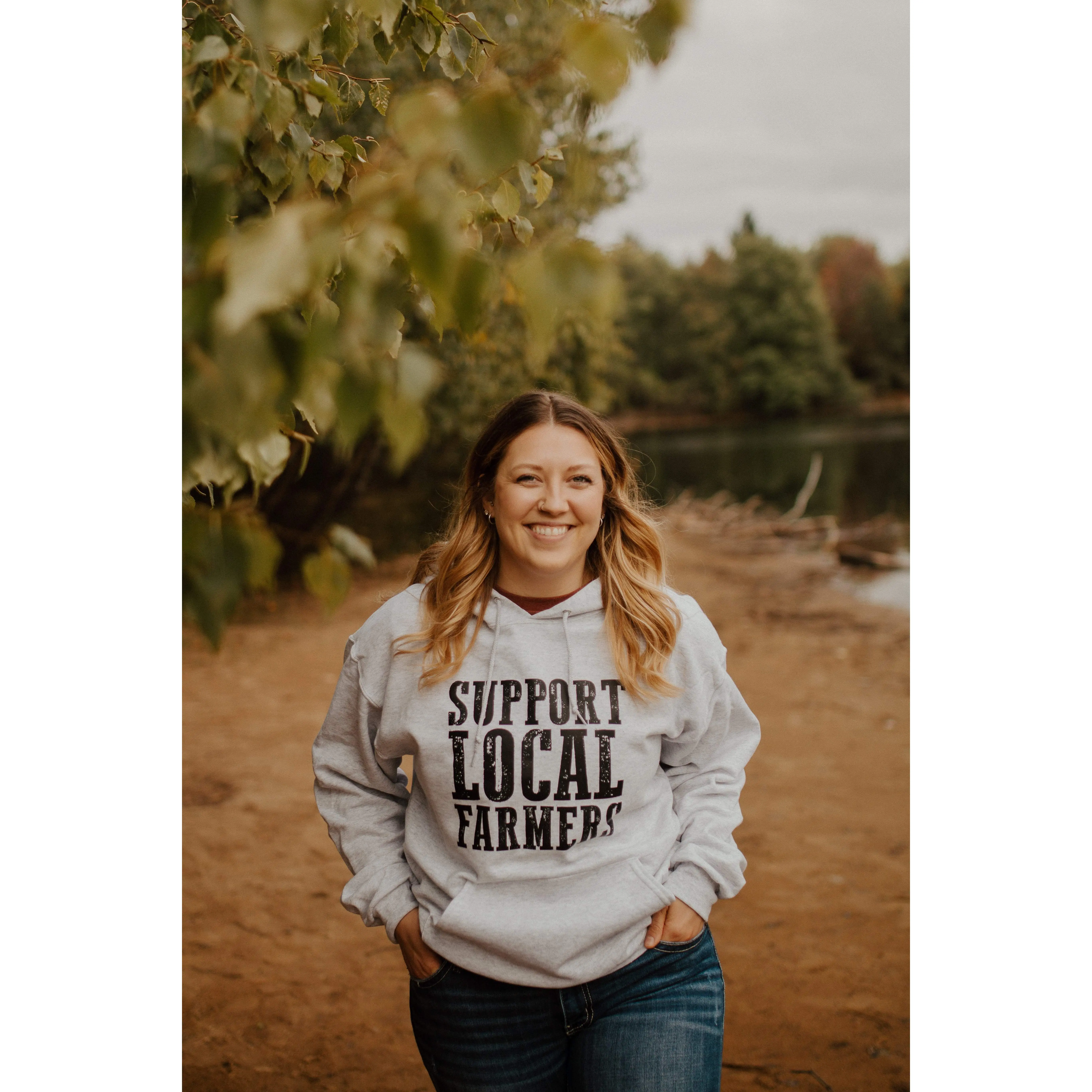 Support Local Farmers Hooded Sweatshirt