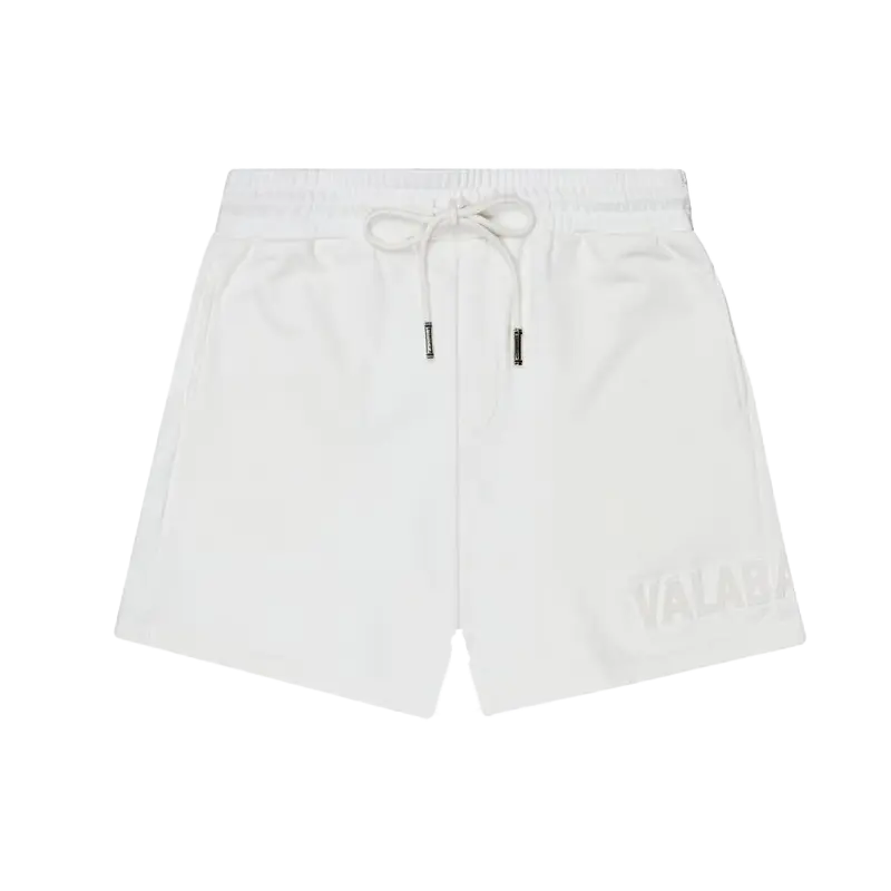 VALABASAS "BLOOM" VINTAGE WHITE WOVEN SHORTS (VLBS110820234)