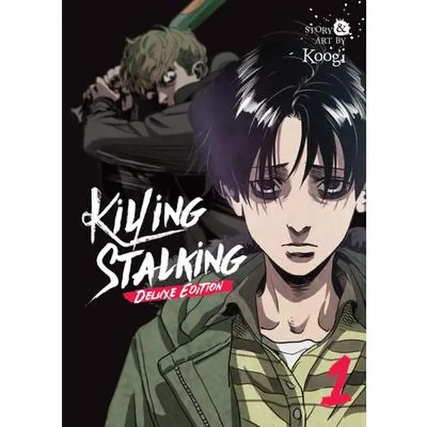 Killing Stalking: Deluxe Edition Vol. 1 Webtoon Comic Book - Koogi, Trade Paperback, Sangwoo, Global English Version, 7 Seas, Lezhin Comics World Comic Contest Entry, 1.9 lbs, 8.2" h x 5.9" l x 1.1" w