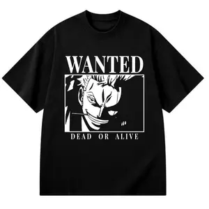 Wanted Roronoa Zorooo Anime T-Shirt – Trendy Unisex Streetwear Tee