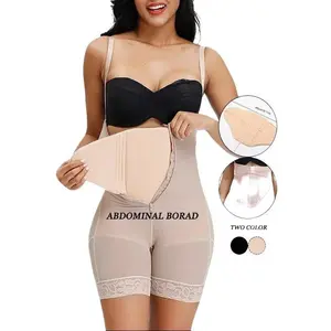 Cayenave Abdominal Board Fajas Colombiana Post Surgery Compression for Women Bodycon Mid-Waist Undergarment with Extra Support