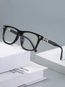New Square Frame Blue Light Blocking Glasses, Vintage Classic Style Eyewear, Unique Personality Design, Perfect for Daily Use